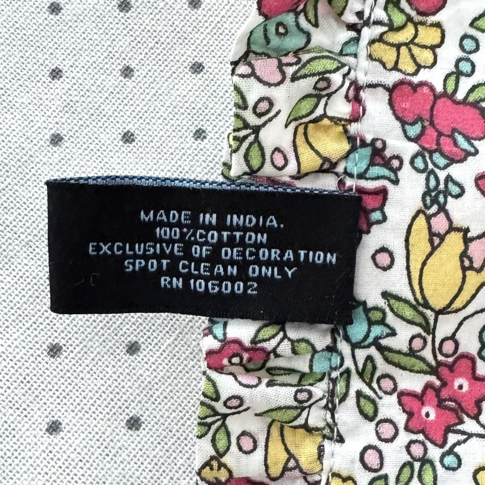 Cynthia Rowley Easter Bunny‎ Placemats Set of 4 Reversible Flowers Polka Dots